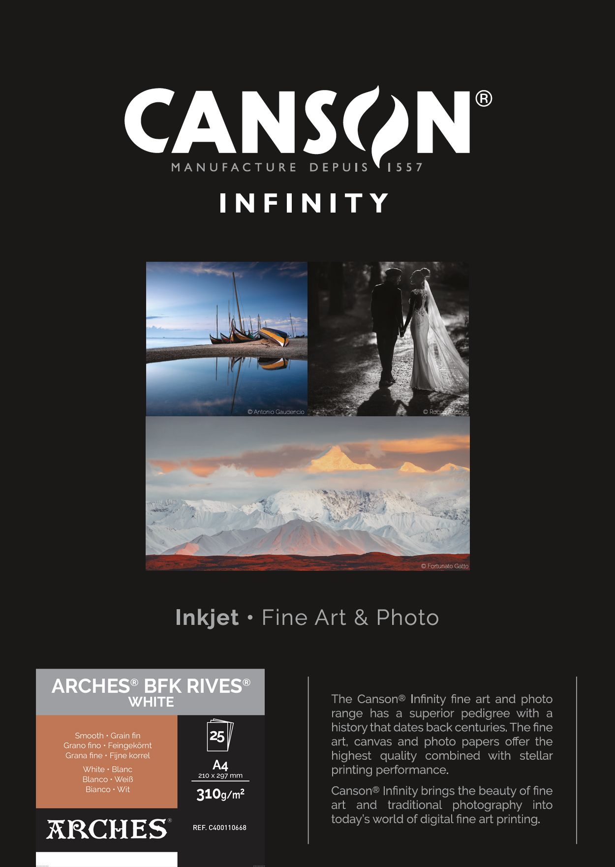 Canson BFK Rives (White) 310gsm
